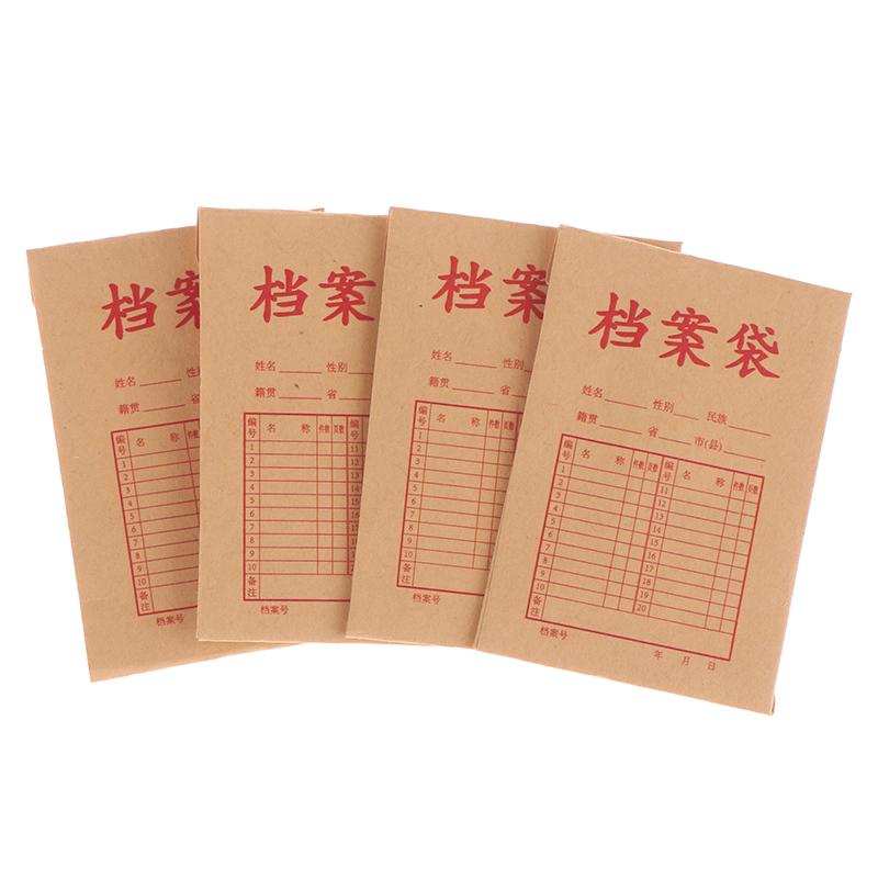 1/12 Dollhouse Simulation Kraft Paper Document Bags Dollhouse Study Office School Stationery Decoration Dolls House Accessories