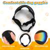 Dog Goggles UV Protection Windproof Dustproof Anti-Fog Dog Sunglasses Large Medium Dogs Lightweight TPE Frame Adjustable Strap