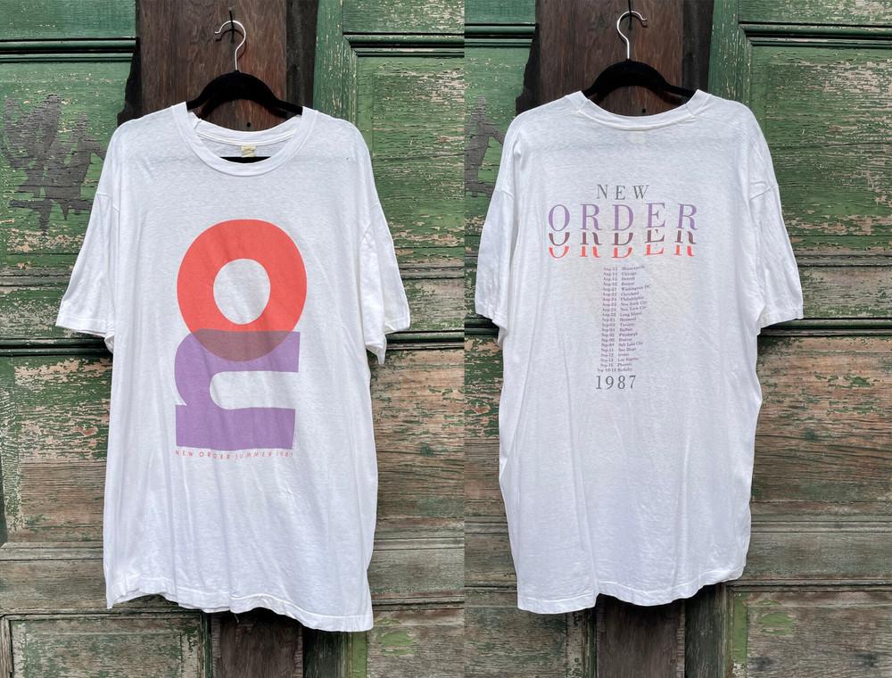 

New Order Summer 1987 tour T shirt Full Size S-5XL Unisex T-Shirt XL