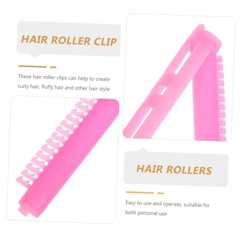 25Pcs Hair Root Fluffy Resin Perm Rods No Trace Light Weight Perm Hair Curler Clip Bangs Fixed Shape Hair Roller Clip