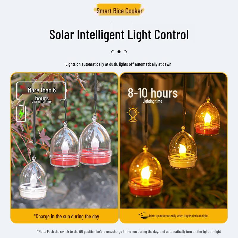 Solar Waterproof Outdoor Decorative Candle Lights for Yard, Garden, and Balcony
