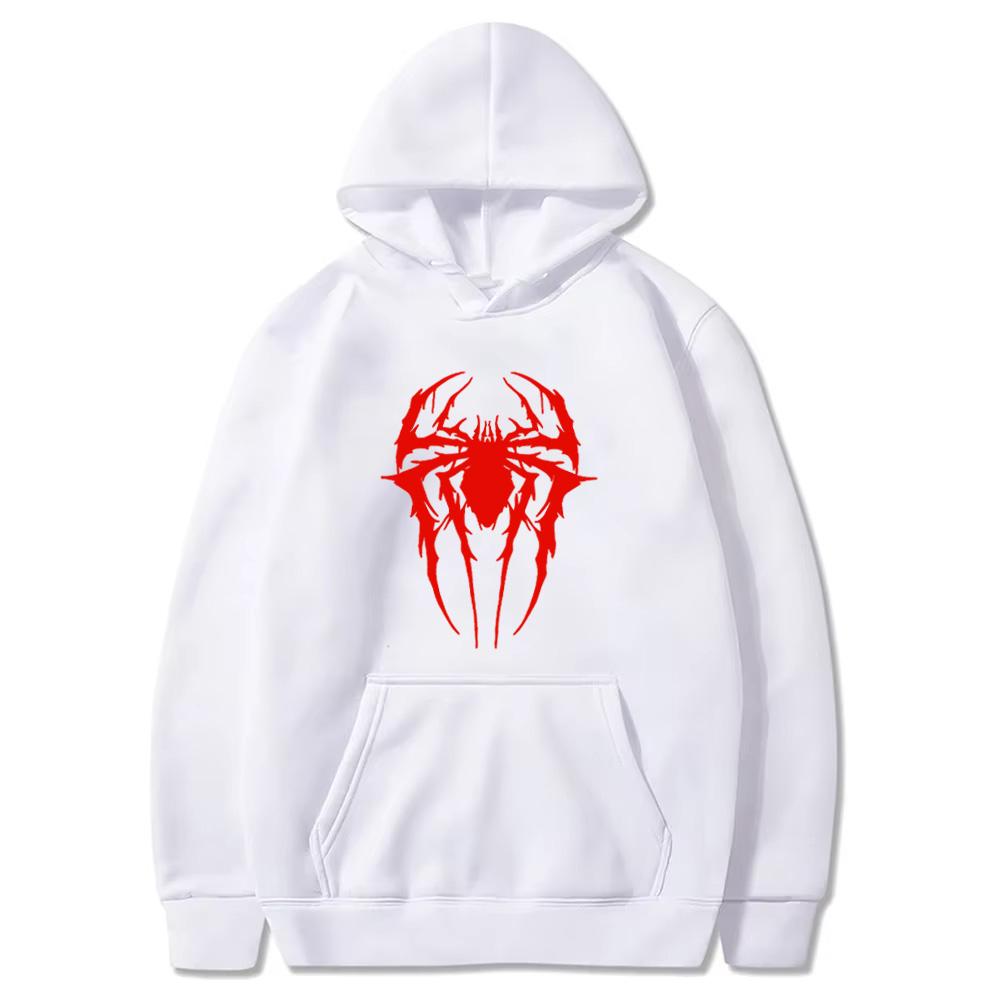 Fashion Brand Men's Hoodie Casual Hoodie Sweatshirt Men's/Women's Top Solid Color Printed Spider Hoodie Sweatshirt  WY0184