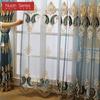 1PC Nuan Series 10-20% Blackout European High-end Embroidered Sheer Curtain for Living Room Bedroom Home Decor