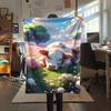 1 Stück Flanelldecke mit Cartoon-Druck, Hohe Qualität, Bequem für alle Jahreszeiten, Heimdekoration, Wärme und Komfort, Perfekt als Weihnachts- oder Geburtstagsgeschenk