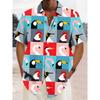 Heren Hawaiiaanse Overhemden 3D Print Hawaïaanse stijl Mode Knopen Korte Mouw Revers Streetwear Hawaiiaanse Blouse shirts voor mannen Zomer