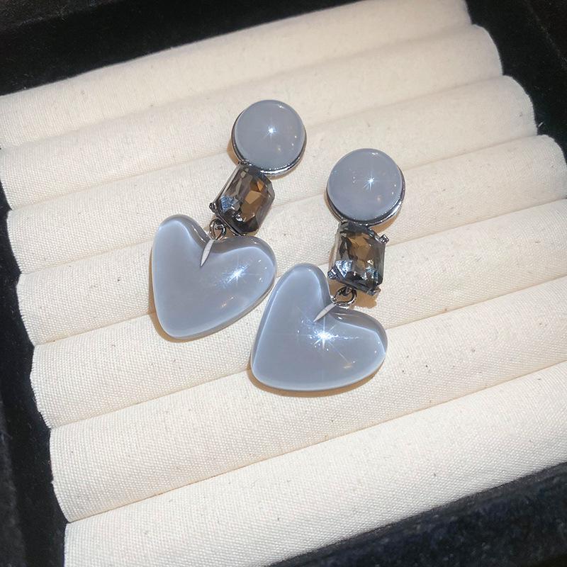 Silbernadel Eingelegte Diamant-Blumenquasten-Ohrringe - Elegante und Modische High-End-Stecker mit Einzigartigem Design