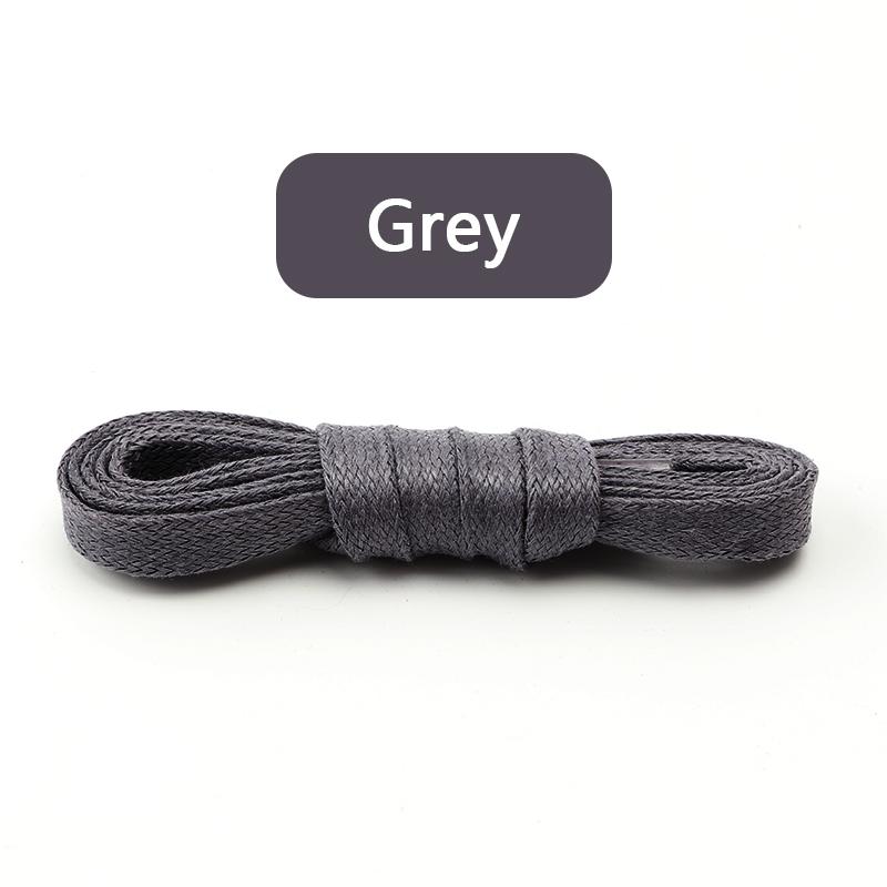 1 Pair Flat Shoelaces Waxed Cotton 0.8CM Width Waterproof Shoe Laces Unisex Boots Casual Sneakers Shoelace Leather Laces Shoes