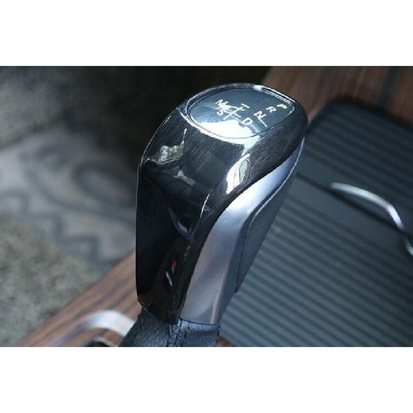 Central Console Gear Black Wood Grain Shift Knob Cover 2016- For BMW X1 F48