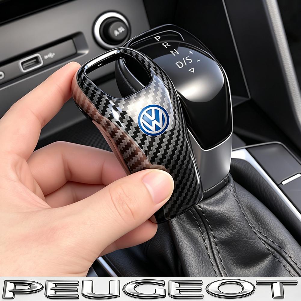 1 Pieza Cubierta de Perilla de Cambio DSG de Fibra de Carbono Embellecedor de Palanca de Cambios Para VW Golf 7 GTI R Tiguan Passat Polo B8 CC R20 Scirocco Jetta MK6 interior
