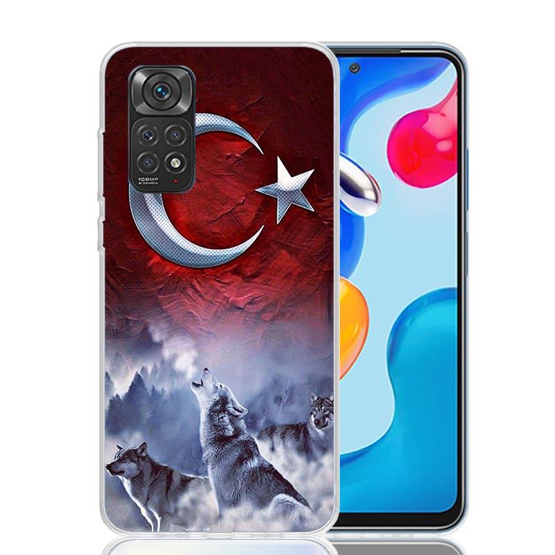 Turkey Turkish Flag Phone Case For Xiaomi Redmi Note 15 14 13 12S 12 Pro Plus 11S 11E 11 11T 10S 10 Art Soft Pattern Cover Redmi