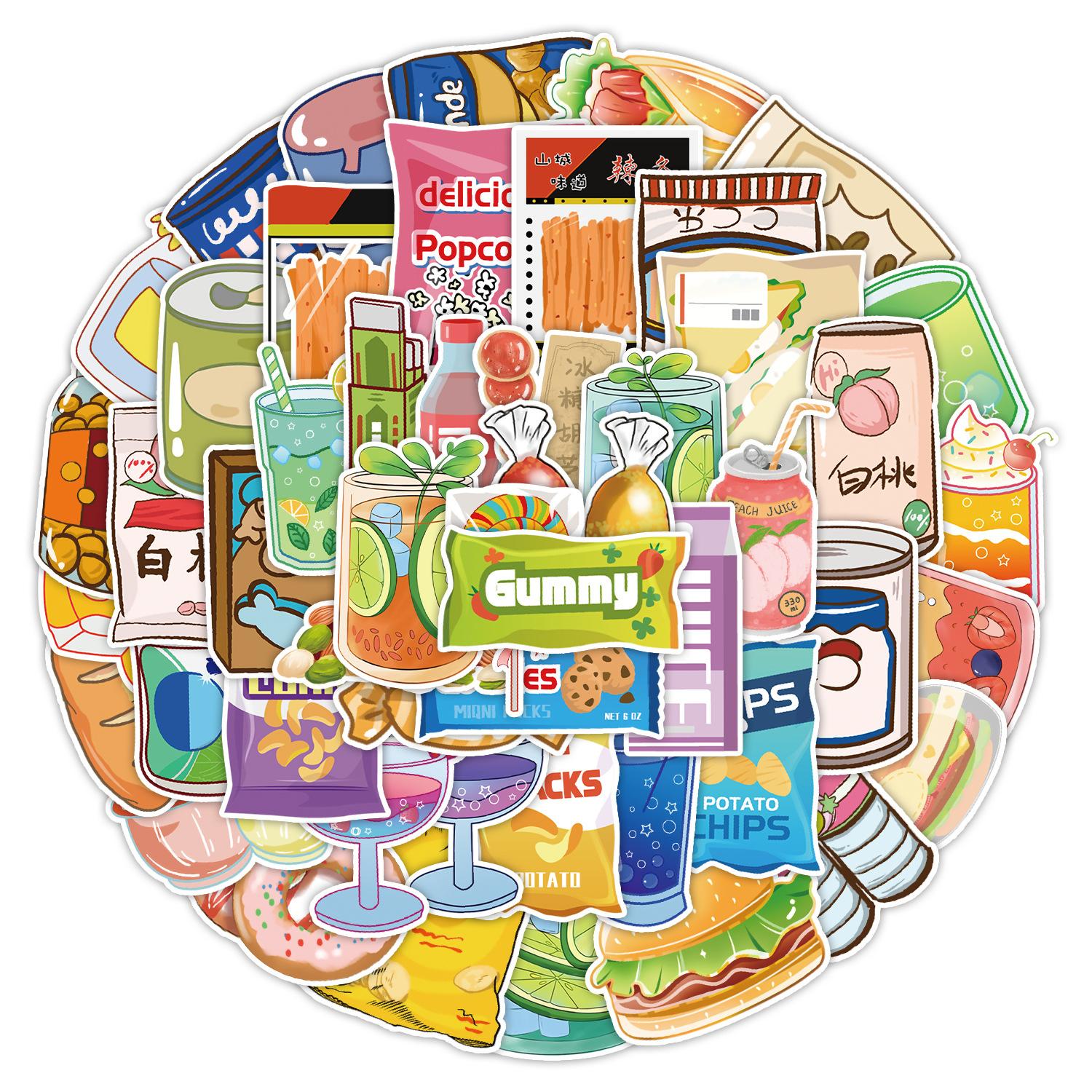 

50 Casual Little Zero Graffiti Stickers Computer Guitar Mobile Phone Decoration Stickers Waterproof Creative Children s Cartoon Stickers