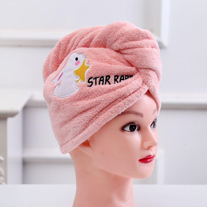 

Шапочка для волос Сухая Женская Детская Душевая Абсорбирующая Шапка Полотенце Головной Платок Обертка Шапочка для Ванны Singlepink