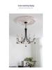 Mid-Century Crystal Chandelier: Versatile Lighting for Dining Room, Bedroom, and Walk-in Closet