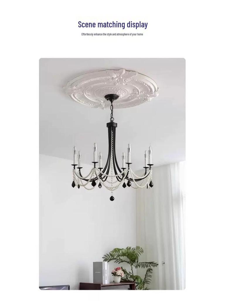 Mid-Century Crystal Chandelier: Versatile Lighting for Dining Room, Bedroom, and Walk-in Closet