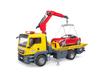 BRUDER MAN Tow Truck & BRUDER Roadster (RED)