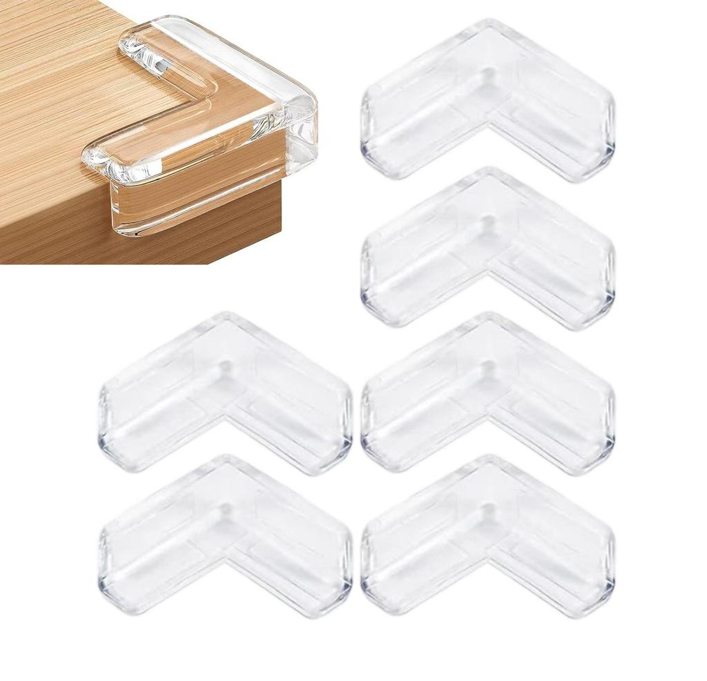 4-20PCS Children Safety Silicone Transparent Protective Cover Children's Anticollision Table Corner Edge Protective Cover Guards
