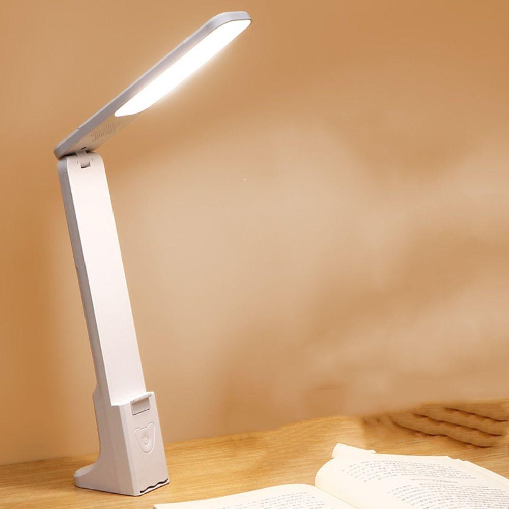 Multi Angle Adjustable Book Reading Light Touch Control Foldable Table Lamp Stepless Dimming Eye Protection LED Desk Lamp
