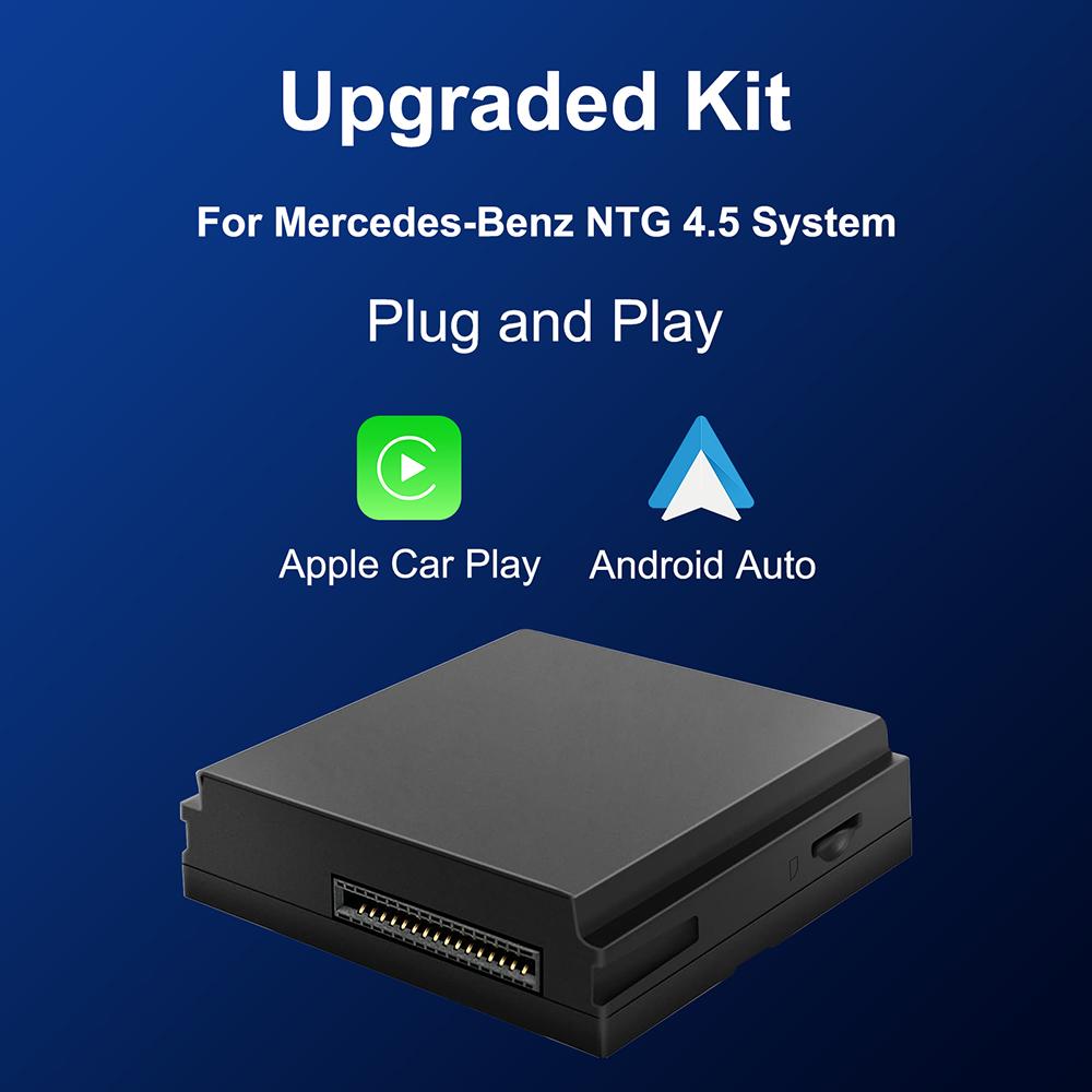 

New upgrade Wireless Carplay Android Auto A B C E G GLA CLA GLK ML Class For Mercedes NTG4.5 Becker W177 Benz W204 Apple Carplay