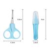 10pcs Baby Healthcare Grooming Kit Complete Portable Multifuctional Nail Clipper Newborn Safety Care Set Blue