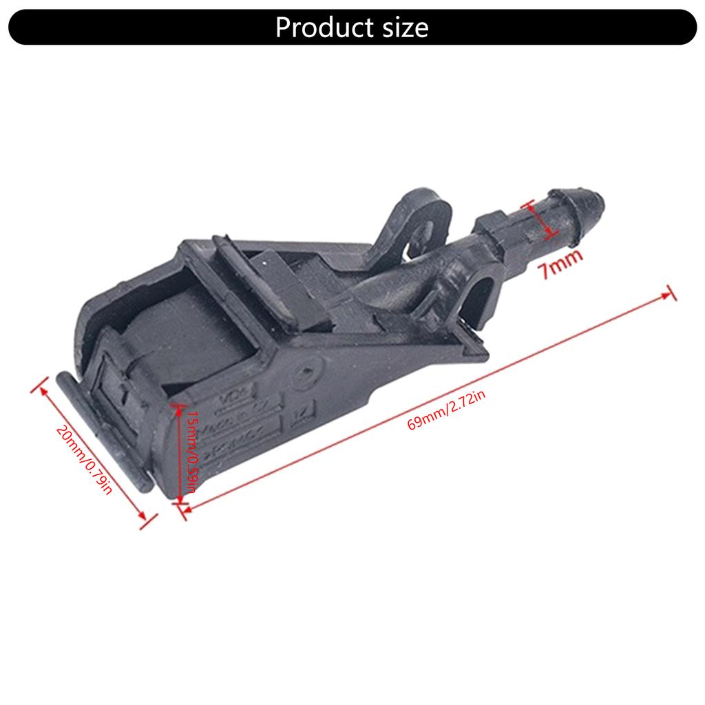 Precise Sprayer Angle Windshield Nozzle Ensures Optimally Cleaning Without Waste for B5 6RD955985 6E0955985A 6E0955985B