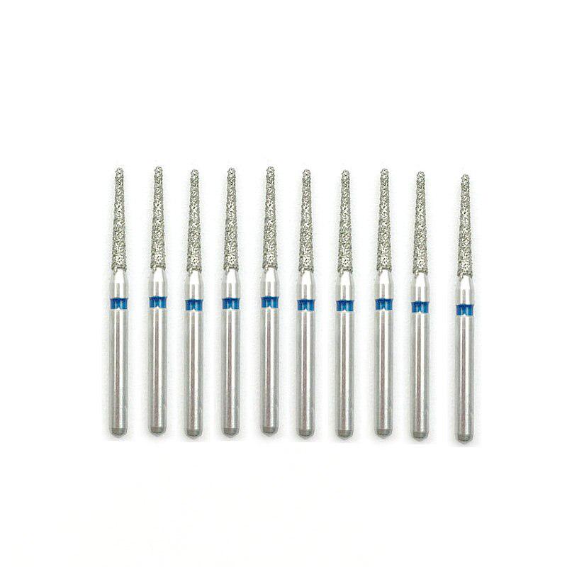 10pc/Box Dental Diamond Burs Drill FG 1.6M  for Teeth Porcelain Ceramics Composite Polishing High Speed Handpiece TF-08
