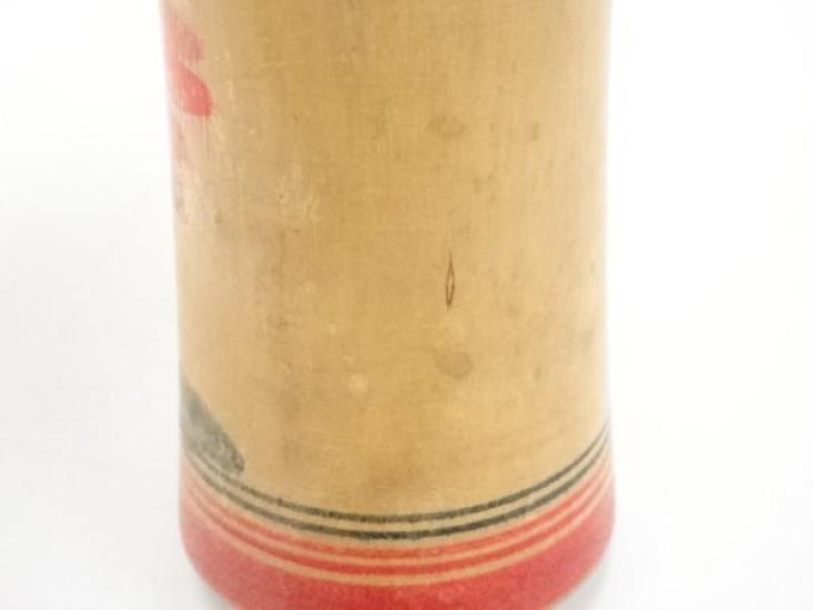 [USED] Kokeshi Doll, Artist-Made, Traditional Japanese Folk Toy, Approx. 21.3cm, Handmade Wooden Doll, Kyodo Gangu, Vintage