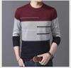 "Autumn Round Neck Knit Pullover for Men - Long-Sleeved, Stylish and Comfortable"