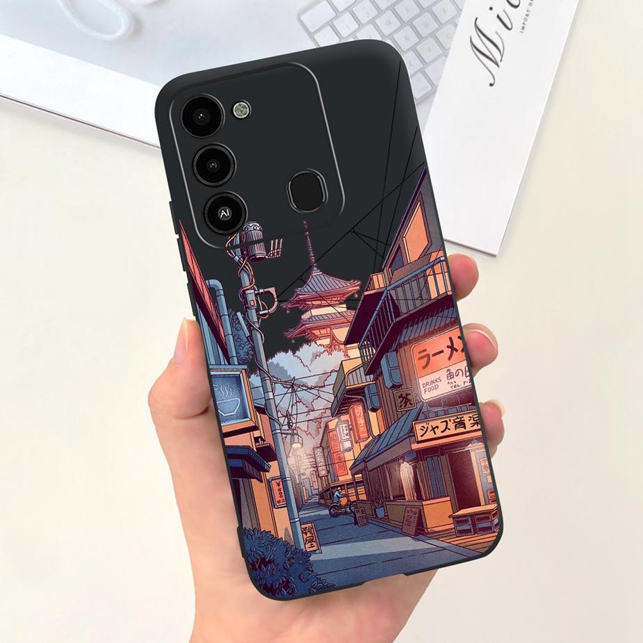 For Tecno Spark 8C Case KG5k KG5j KG5n Stylish Candy Painted Cover Soft Silicone Phone Case For Tecno Spark Go 2022 Spark8C Bags