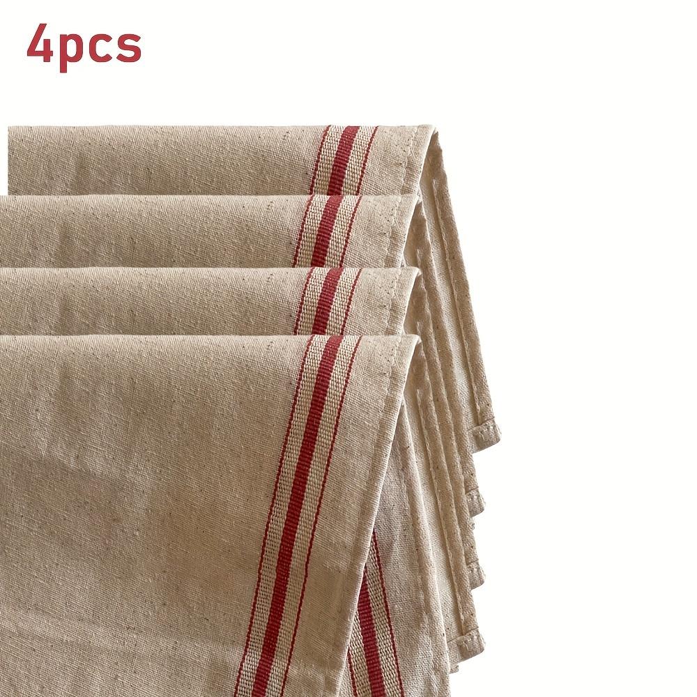 

4pcsgjd Pure cotton dish cloth, hand wash only, for drying dishes and decorating kitchen countertops, kitchen dish towel 4pcs красный