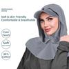 Sun Protection Headscarf Hat Solid Color Hijab Baseball Cap Outdoor Activities