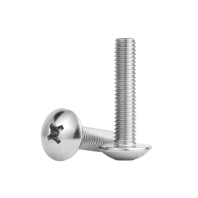 304 Stainless Steel Phillips Flat Head Screws - Large and Mushroom Style