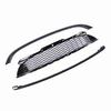 3Pcs Set Glossy Black Front Hood Molding Grille Surround Cover Trim Kits for R55 R56 R57 R58 R59 S JCW