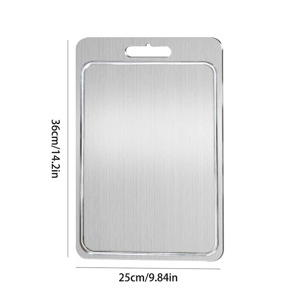 Cutting Boards for Kitchen, Brushed Cutting Board Stainless Steel Cutting Board, Premium Double-Sided Chopping Boards