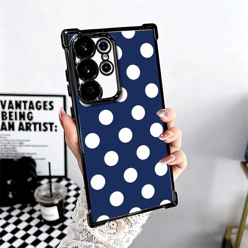 Polka Dots Art Fashion Desgin Soft Phone Case For Samsung Galaxy S26 Ultra S25 Edge S24 FE S23 Plus S22 S21 + S20 Plating Anti-F