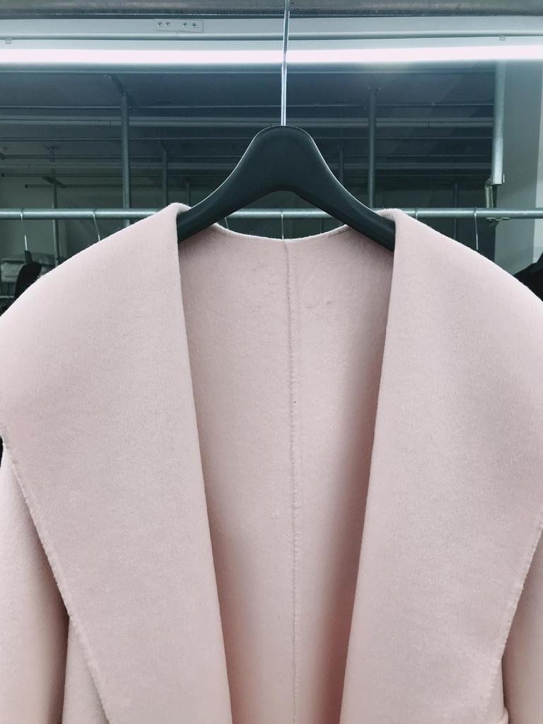 Dalian NSS Autumn/Winter Women's Hooded Loose Fit Double-Sided Cashmere Wool Coat