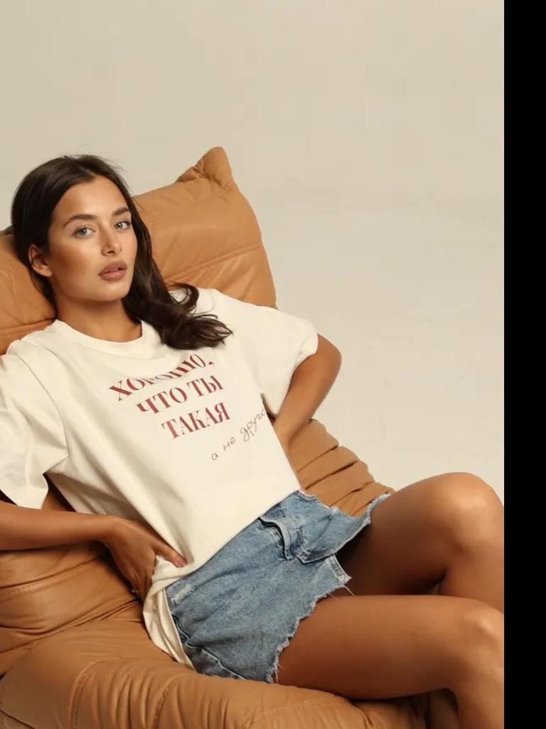 100% Cotton Loose Fit American Style Letter Print T-Shirt