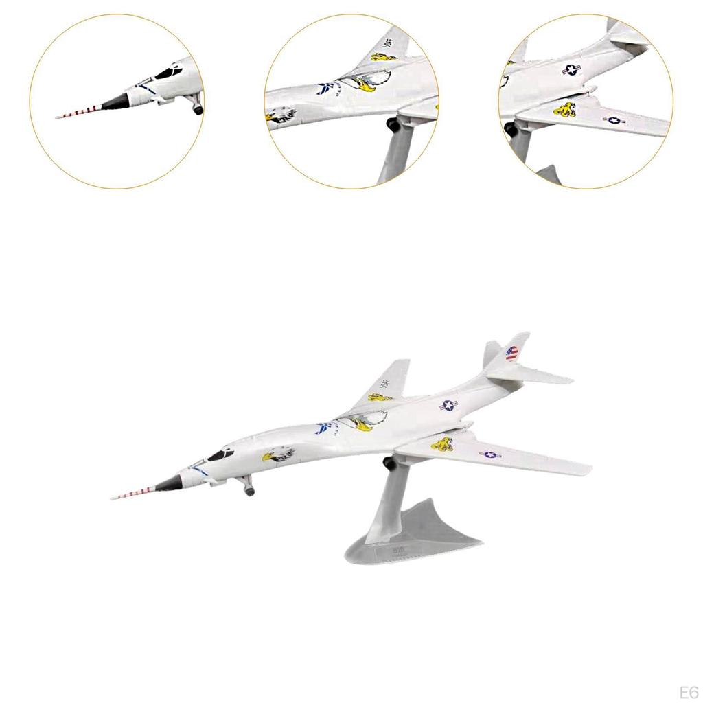 1/144 Druckgusslegierung Flugzeugmodell mit Ständer, Dekoratives Flugzeug für Zuhause und Café