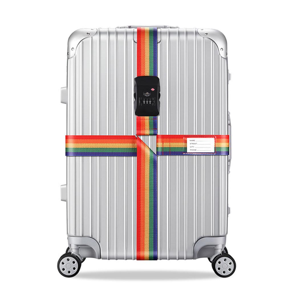 Cintas de Embalagem Cruzadas Ajustáveis para Bagagem com Fechadura de Senha Mantêm Seus Pertences Seguros e Organizados