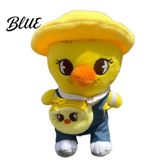 Stuffed Animal Doll Cartoon Plush Toy with Removable Clothes Backpack Pig Fox Chick Wolf Bear Cat Rabbit Dog Plushie Band Fans Gift