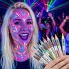 Colorful Fluorescent Highlighters Quick Drying Body Painting Pen  Holiday Party