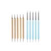 Dual-Ended Nail Art Dotting Pen & Wax Pencil Set - 5 Pieces