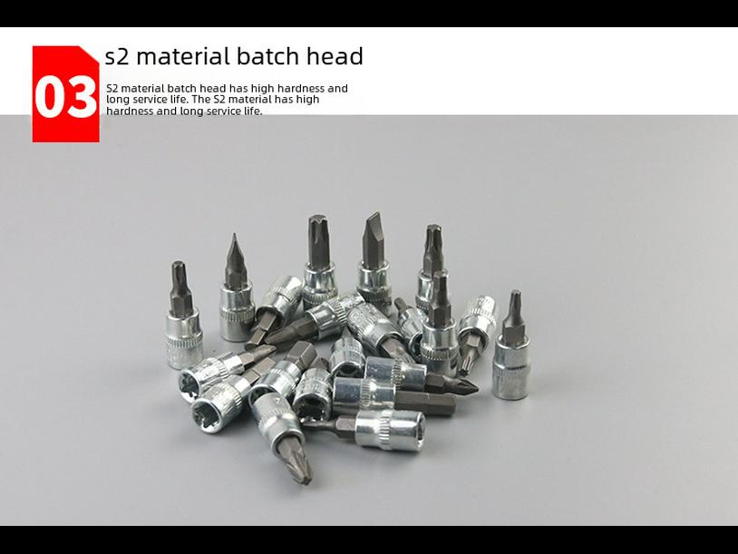 46-Piece Household Socket and Wrench Set for Auto Repair and Maintenance