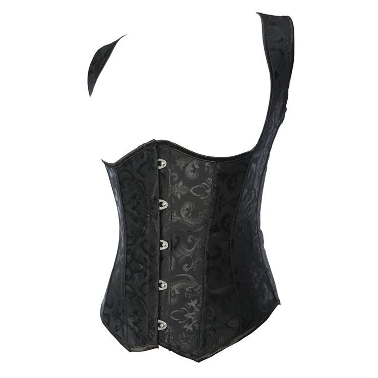 Embroidered waistband for abdominal tightening, European and American sexy court corset