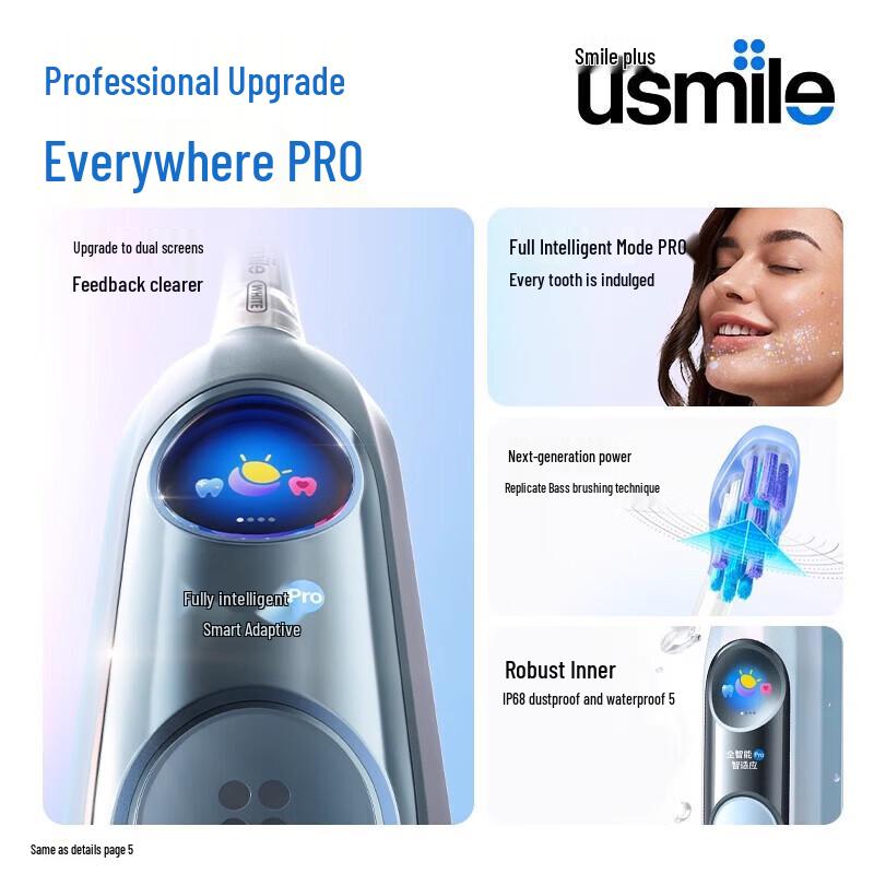 usmile Y30 Pro Smart Sonic Electric Toothbrush CN plug (adapter included)