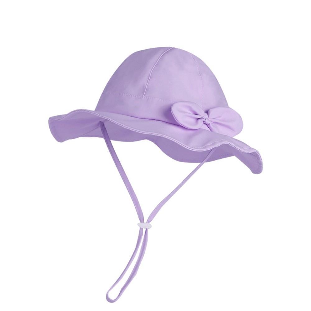 

Foldable Baby Girl Sun Hat Breathable Bucket Hat Children Sun-Protective Cap Baby Summer Accessory фиолетовый