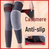 Elastic Knit Long Strapped Knee Pads for Cold Protection and Sports - Cashmere for Autumn/Winter