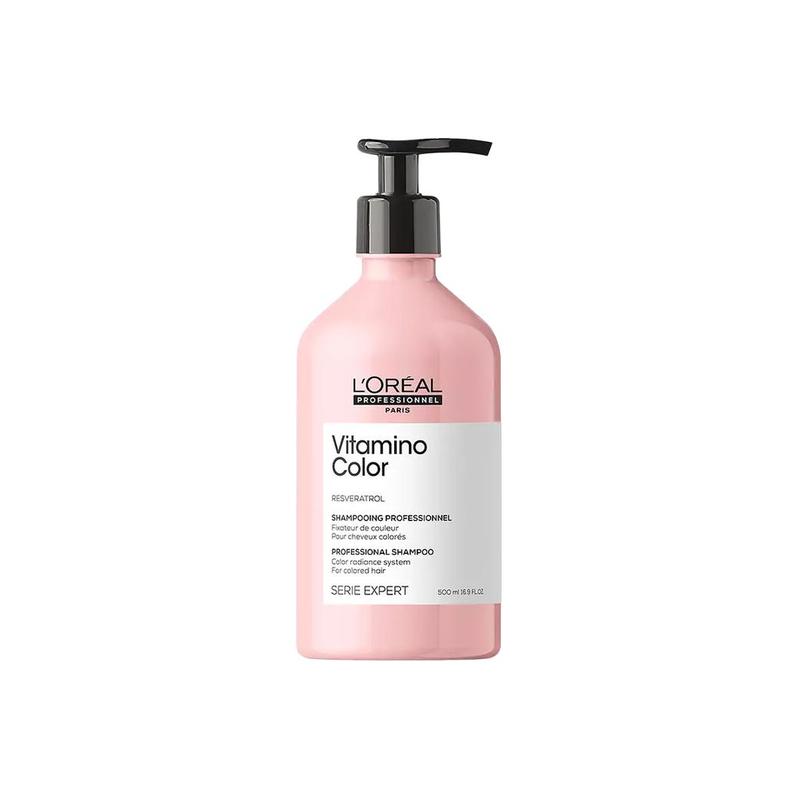 Loreal Paris Condensing Shampoo locking, , plump, fluffy and clean Dazzling Color Color Protecting Peach Bottle Shampoo-500ml