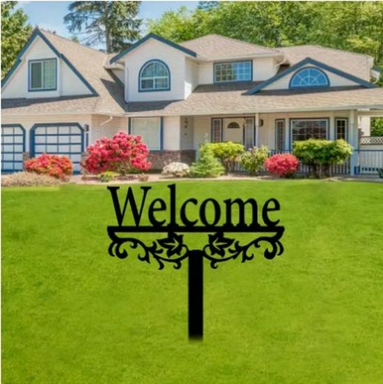 Hot-Selling Modern Metal Yard Welcome Stake – Bestseller Garden Decoration