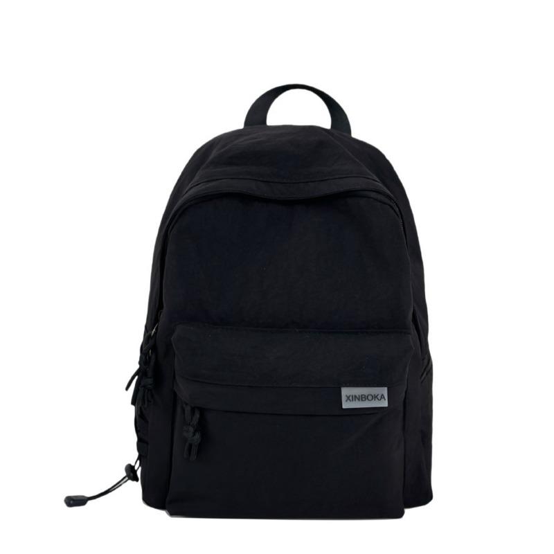 High value, fresh and sweet backpack, solid color simple large-capacity backpack for junior high school students