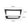 Carbon Fiber Center CD Control Panel Cover For Mercedes Benz C Class W204 11-13